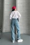 Palazzo Buz Mavizi Jeans Pantolon