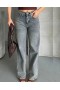 Palazzo Kahve Jeans Pantolon