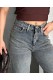 Palazzo Kahve Jeans Pantolon