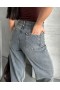 Palazzo Kahve Jeans Pantolon