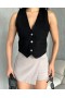 Siyah Jeans Yelek