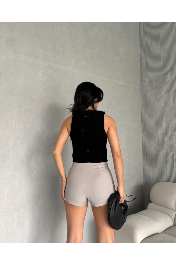 Siyah Jeans Yelek