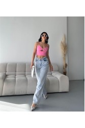 Baggy Buz Mavisi Jeans Pantolon