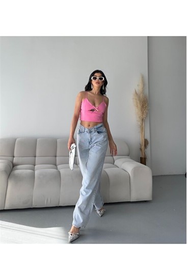 Baggy Buz Mavisi Jeans Pantolon