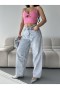 Baggy Buz Mavisi Jeans Pantolon