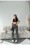 Baggy Gri Jeans Pantolon
