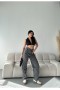 Baggy Gri Jeans Pantolon