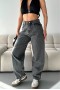 Baggy Gri Jeans Pantolon