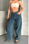 Baggy Koyu Mavi Jeans Pantolon