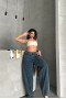 Baggy Koyu Mavi Jeans Pantolon