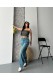 Baggy Tint Yeşili Jeans Pantolon